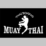 Thaiboxing - Muay Thai THE SPIRIT OF FIGHTING  zimná pánska bunda zateplená čierno-olivová s kapucňou